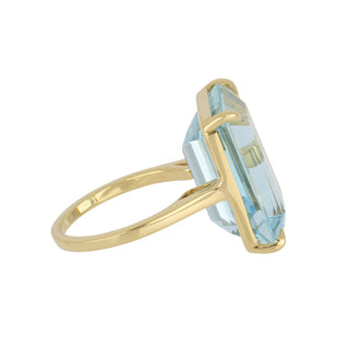Tenenbaum 18K Gold Aquamarine Ring