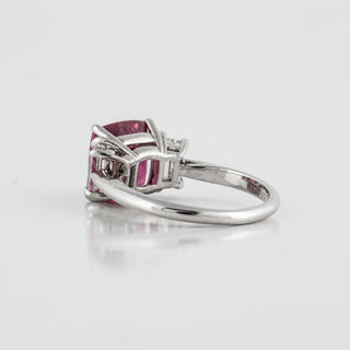 Important Estate Tiffany & Co. Platinum Rose Spinel and Diamond Ring