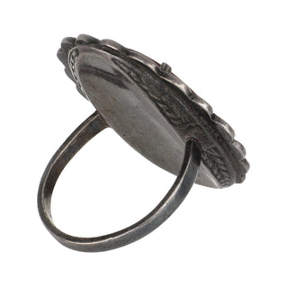 Art Deco Sterling Silver Carnelian and Marcasite Ring