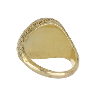 Vintage/Estate 18K Gold Chalcedony Signet Ring