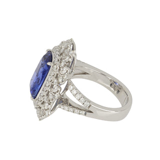 Maharaja 18K White Gold Sapphire Ring