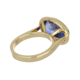 18K Gold East West Sapphire Ring