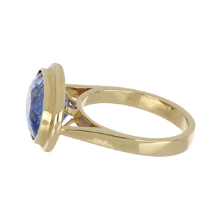 18K Gold East West Sapphire Ring