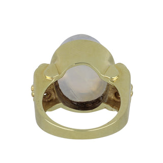 Mazza 14K Moonstone Cocktail Ring with Diamonds