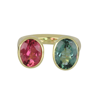 Mazza 18K Pink & Green Tourmaline Ring