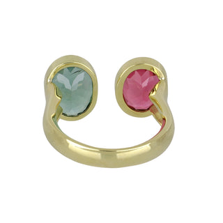 Mazza 18K Pink & Green Tourmaline Ring