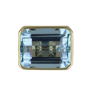 Tenenbaum Workshop 18K Gold Bezel-Set Aquamarine Ring