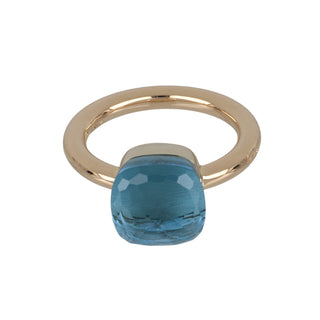 Estate Pomellato 18K Gold Topaz Nudo Ring