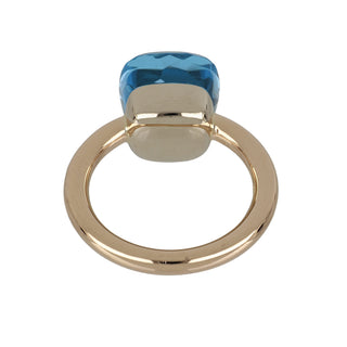Estate Pomellato 18K Gold Topaz Nudo Ring