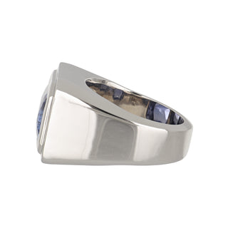 Tenenbaum Workshop Sri Lanka Sapphire Ring in 18K White Gold