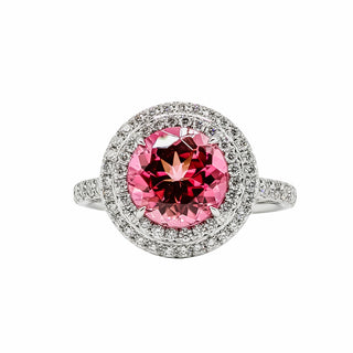 Estate Tiffany & Co. Platinum Soleste Pink Tourmaline Ring