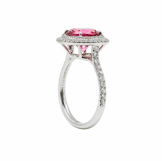 Estate Tiffany & Co. Platinum Soleste Pink Tourmaline Ring