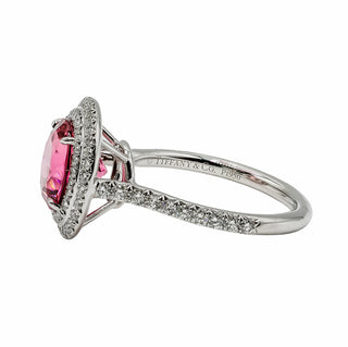 Estate Tiffany & Co. Platinum Soleste Pink Tourmaline Ring