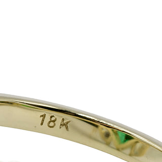 18K Gold 3.60ct GIA Colombian Emerald Three-Stone Ring with Diamonds