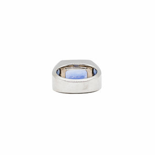 18K White Gold 13ct GIA Ceylon Sapphire Ring