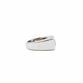 18K White Gold 13ct GIA Ceylon Sapphire Ring