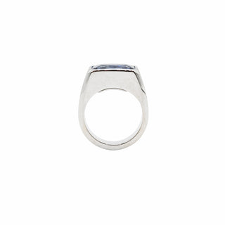 18K White Gold 13ct GIA Ceylon Sapphire Ring