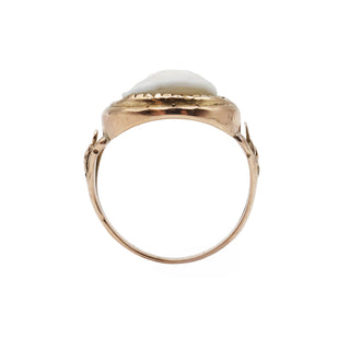 Victorian 14K Gold Agate Cameo Ring