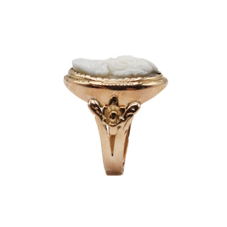 Victorian 14K Gold Agate Cameo Ring