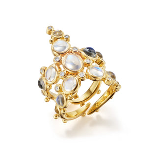 Temple St. Clair 18K Gold Blue Moonstone Cheeky Seastar Ring