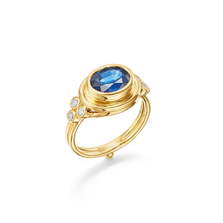 Temple St. Clair 18K Gold Sapphire Classic Temple Ring
