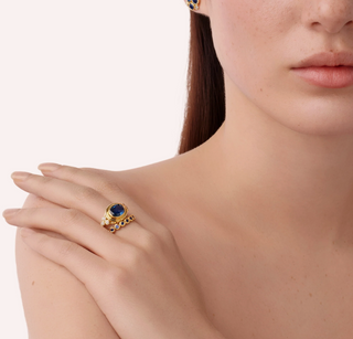 Temple St. Clair 18K Gold Sapphire Classic Temple Ring