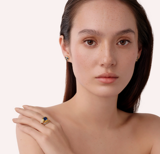 Temple St. Clair 18K Gold Sapphire Classic Temple Ring