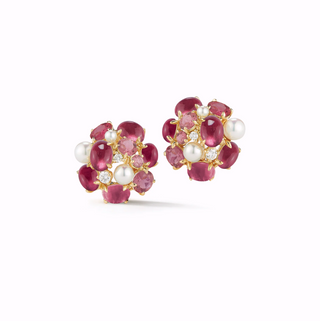Seaman Schepps 18K Bubble Earrings in Pink Tourmaline