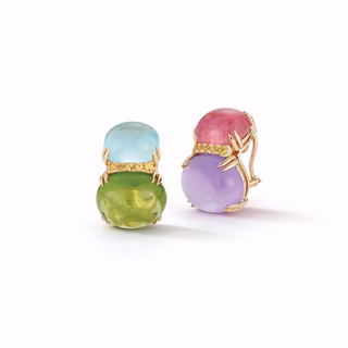 Seaman Schepps 18K Double Cab Earrings in Multi