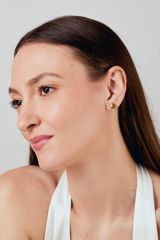 Syna 18K Gold Cirra Mini Studs in Citrine