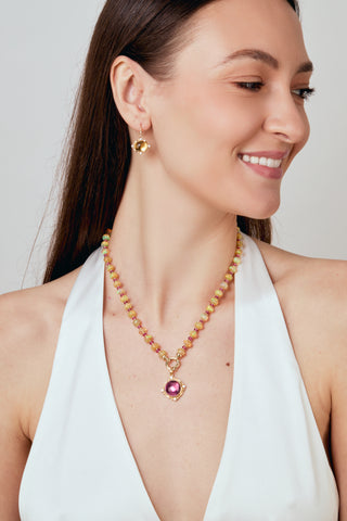 Syna 18K Gold Axia Oval Drop Earrings in Citrine