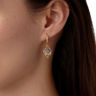Temple St. Clair 18K Gold Fiori Amulet Rock Crystal Earrings