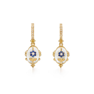 Temple St. Clair 18K Gold Fiori Amulet Rock Crystal Earrings