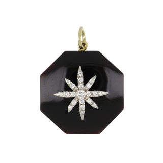 Mazza 14K Onyx Pendant with Diamonds