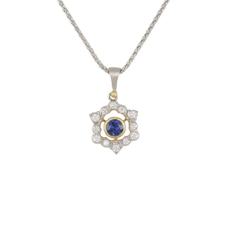 Buccellati Ghirlanda 18K Sapphire & Diamond Pendant Necklace