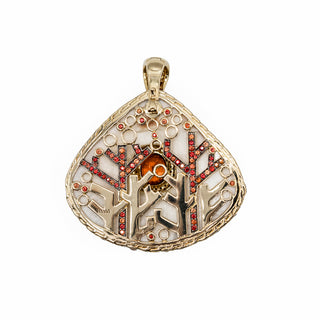Estate John Hardy 18K Gold Spiny Oyster Shell Lion Paw Pendant