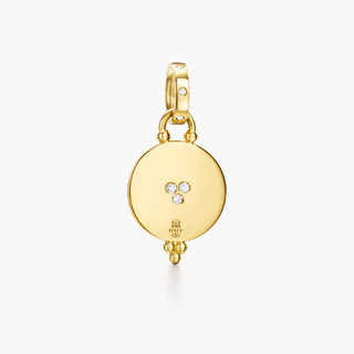 Temple St. Clair 18K Gold Ruby, Sapphire & Diamond Solar Eclipse Pendant