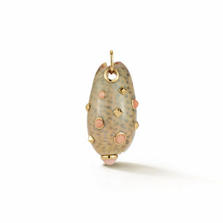 Seaman Schepps 18K Oliva Marginella Shell Pendant with Coral