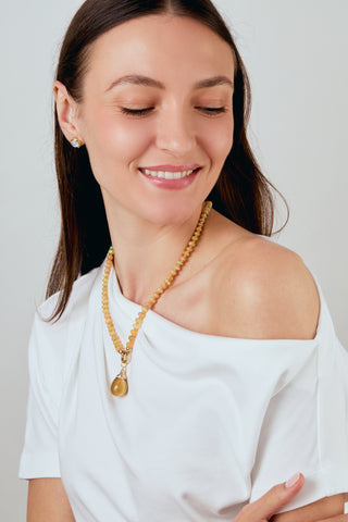 Syna 18K Gold Origin Citrine Drop Pendant