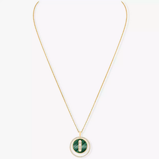 Messika 18K Gold Malachite Lucky Move Pendant Necklace