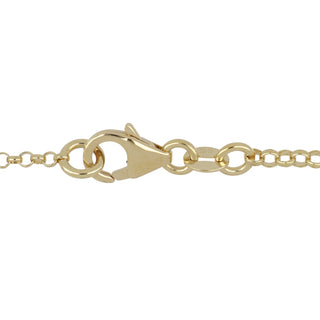 Estate Foundrae 18K Multi-Gemstone Triple Charm Necklace