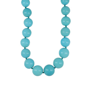 Estate 14K Graduated Turquoise Bead Necklace