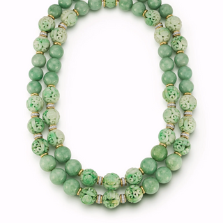 Seaman Schepps 18K Carved Jadeite Canton Necklace—Inside Strand