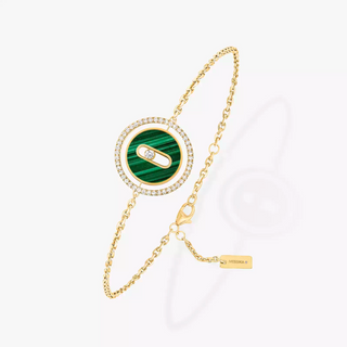 Messika 18K Gold Lucky Move Malachite Bracelet