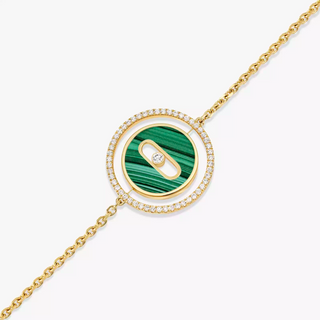 Messika 18K Gold Lucky Move Malachite Bracelet