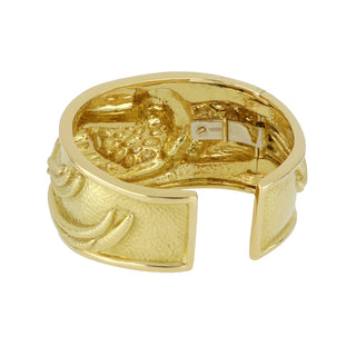 Vintage 1970s David Webb Toucan Gold Cuff