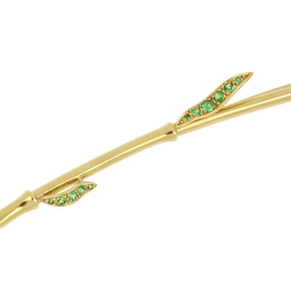 Vintage Tiffany & Co. Two-Tone Yellow Sapphire, Tsavorite Garnet & Diamond Iris Brooch