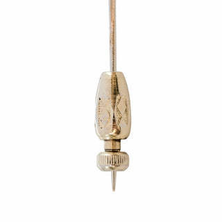 Victorian 14K Gold Reverse Fox Intaglio Stick Pin