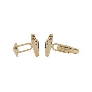 Mid-Centruy Tiffany & Co. 14K Gold Sapphire Cufflinks