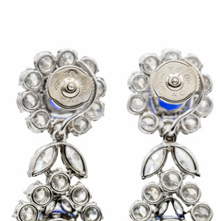 Important Mid-Century Petochi Platinum Sapphire and Diamond Demi-Parure